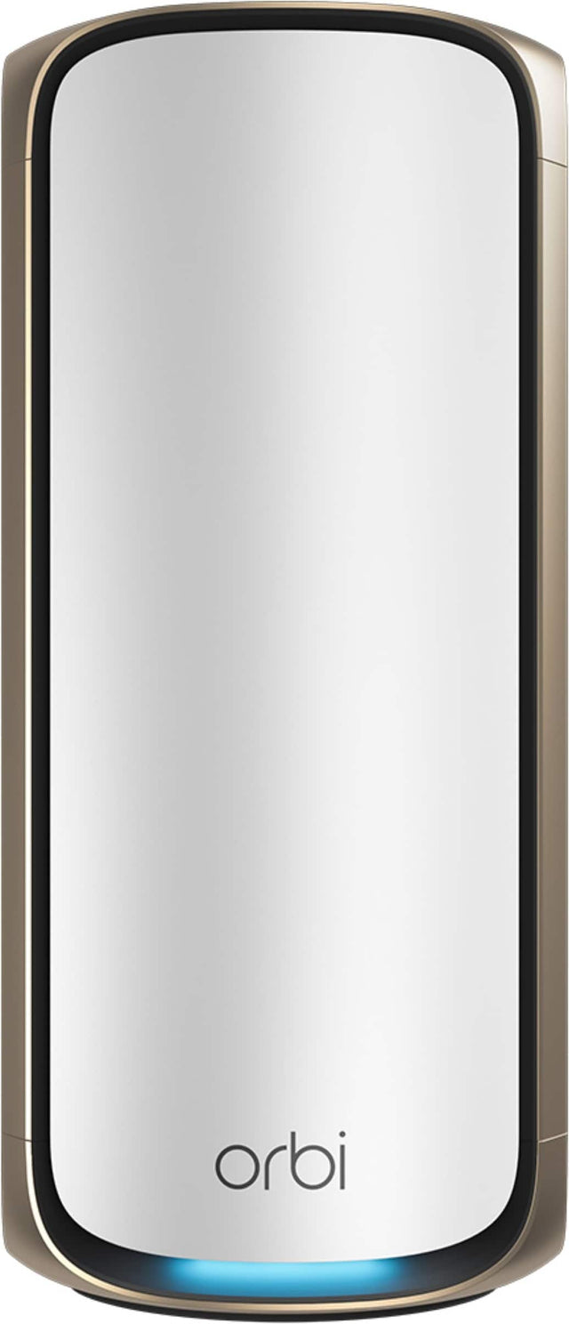 Front. NETGEAR - NETGEAR Orbi 970 Series WiFi 7 Mesh System, 27 Gbps, Add-on Satellite - White.