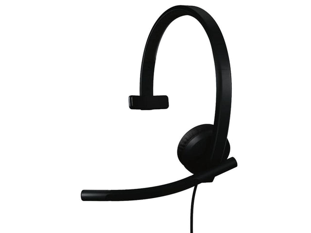 Front. Logitech - Logitech H570e USB Headset with Mic, Noise-Canceling, for PC/Mac, Teams Certified - Black.
