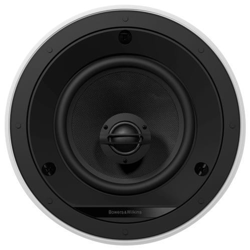 Front. Bowers & Wilkins - CI600 Series 6" In-Ceiling Speakers with Glass Fiber Midbass - (Pair) - Paintable White.