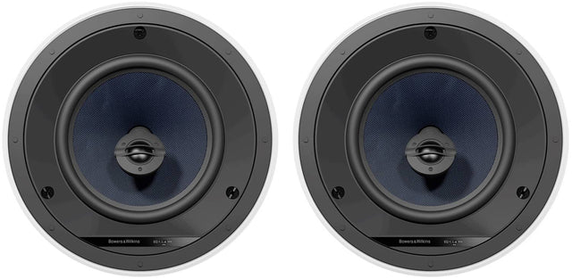 Front. Bowers & Wilkins - CCM 683 8" 2-Way In-Ceiling Speakers (Pair) - Black.