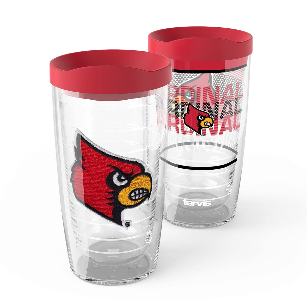 Tervis - Louisville Cardinals 2-Pack 16oz. Competitor & Emblem Tumbler Set - Multicolor