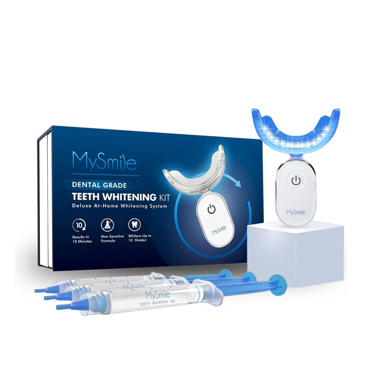 MySmile - Advanced Teeth Whitening Kit with 28 LED Light - White