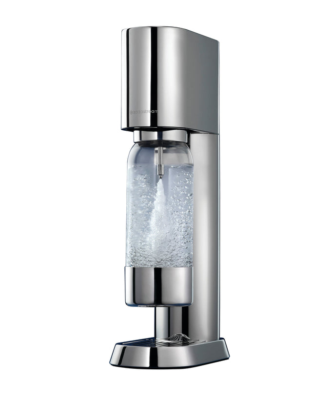Front. SodaStream - SodaStream Enso Sparkling Water Maker Starter Kit - Silver.