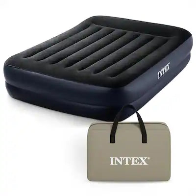 Intex - 64123ED Air Mattress, Dura Beam Plus Pillow Rest w/ Built in Pump, Queen