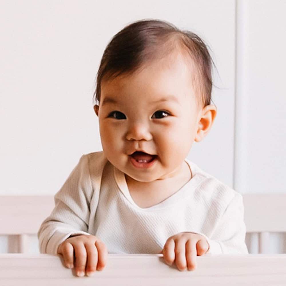 Infant smiling