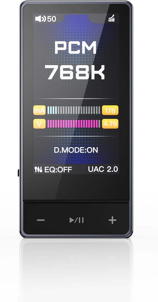 PCM 768K  
mA 178  
V 4.79  
D.MODE: ON  
EQ: OFF  
UAC 2.0