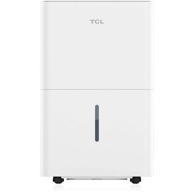 Front. TCL - 4,500 Sq. Ft. 50 Pint Smart Dehumidifier with Pump, 15 Pint Bucket Capacity, Energy Star Most Efficient 2024 - White.