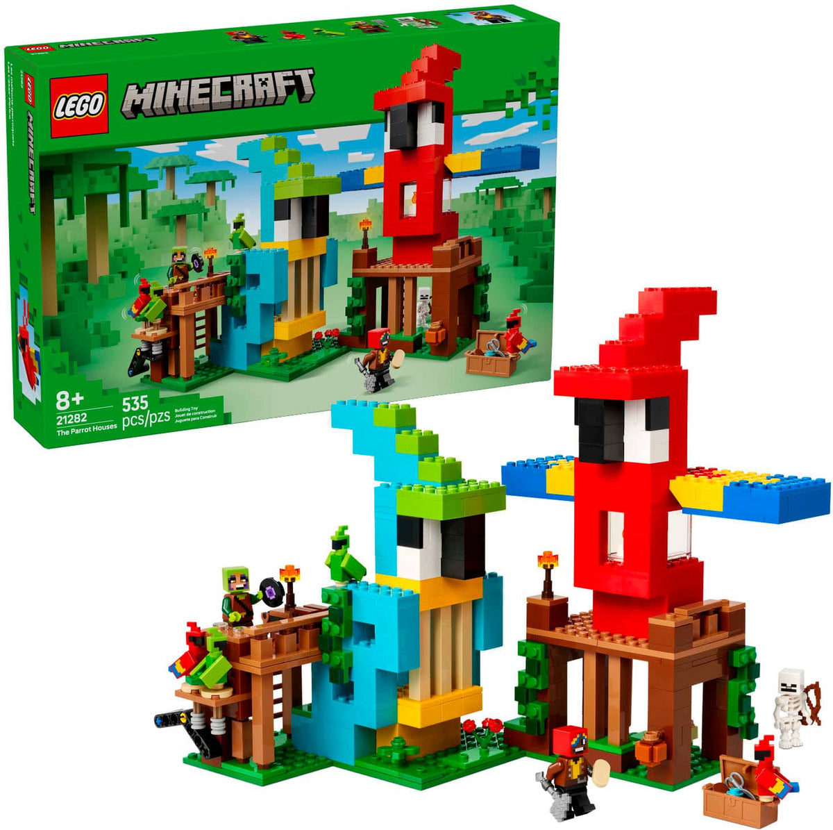 LEGO - Minecraft The Parrot Houses Building Toy 21282