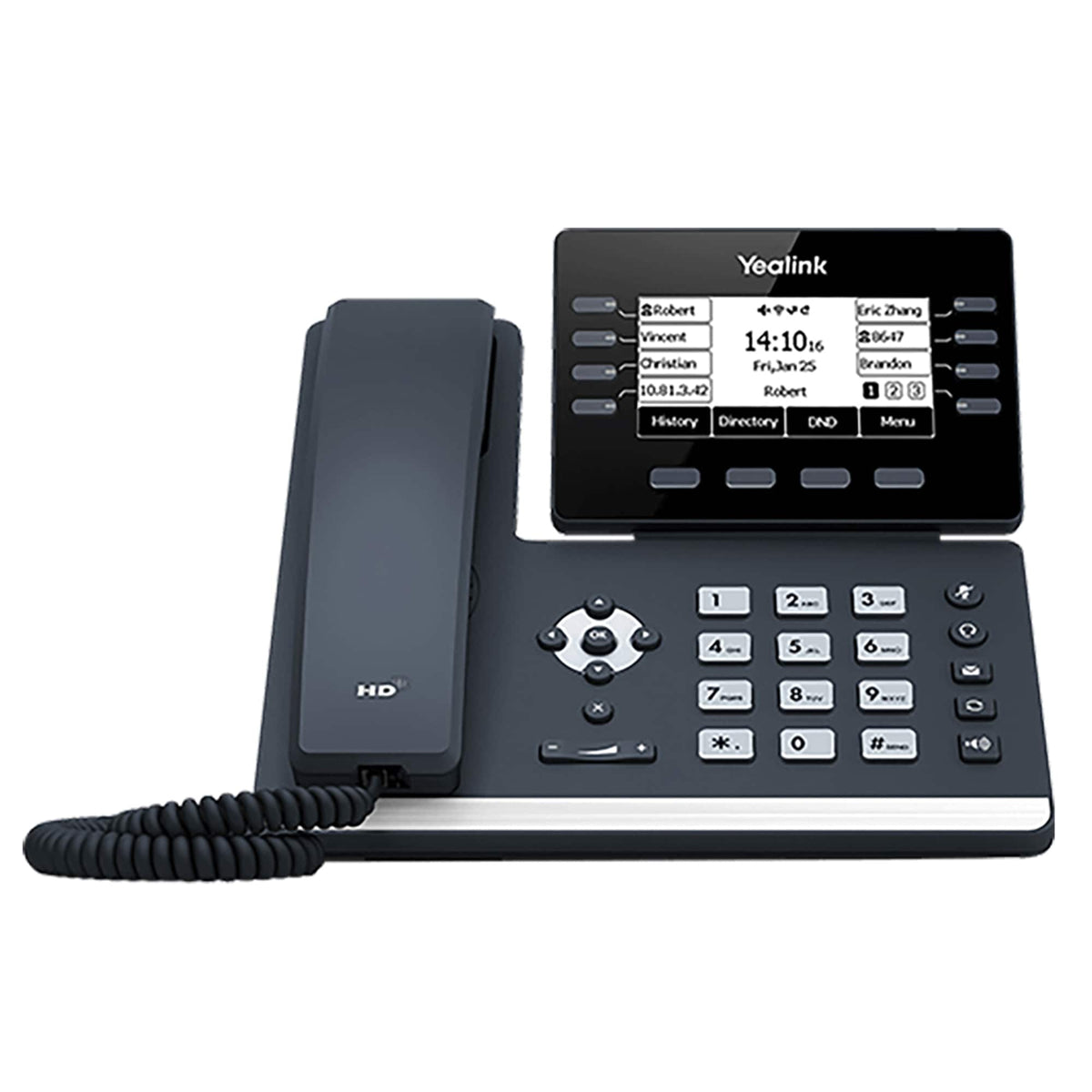 Ooma - Refurbished Excellent - Yealink T53W Wi-Fi IP Phone - Black