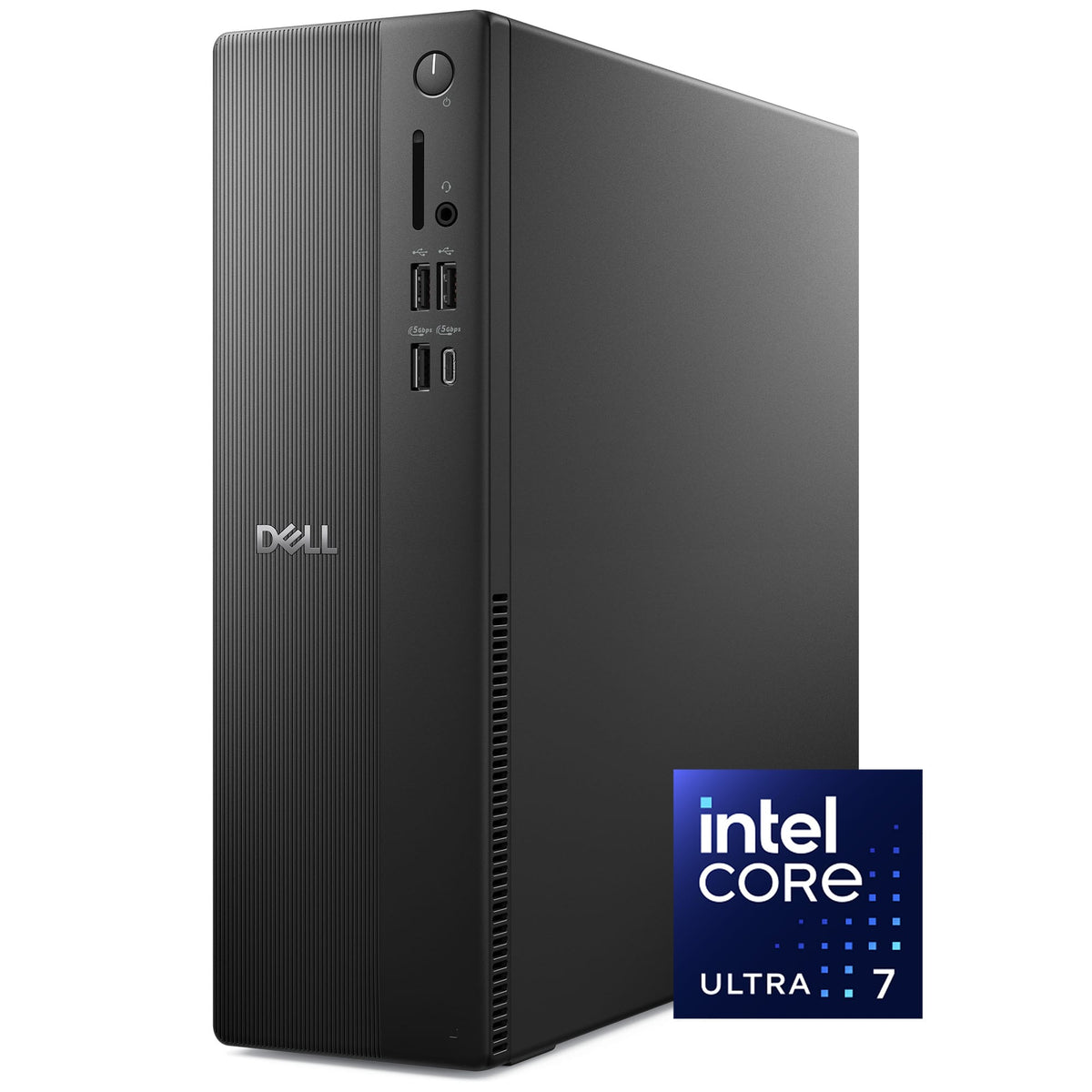 Dell - Slim Desktop - Intel Core Ultra 7 Series 2 265 2025 - 16GB Memory - 1TB Storage - Black
