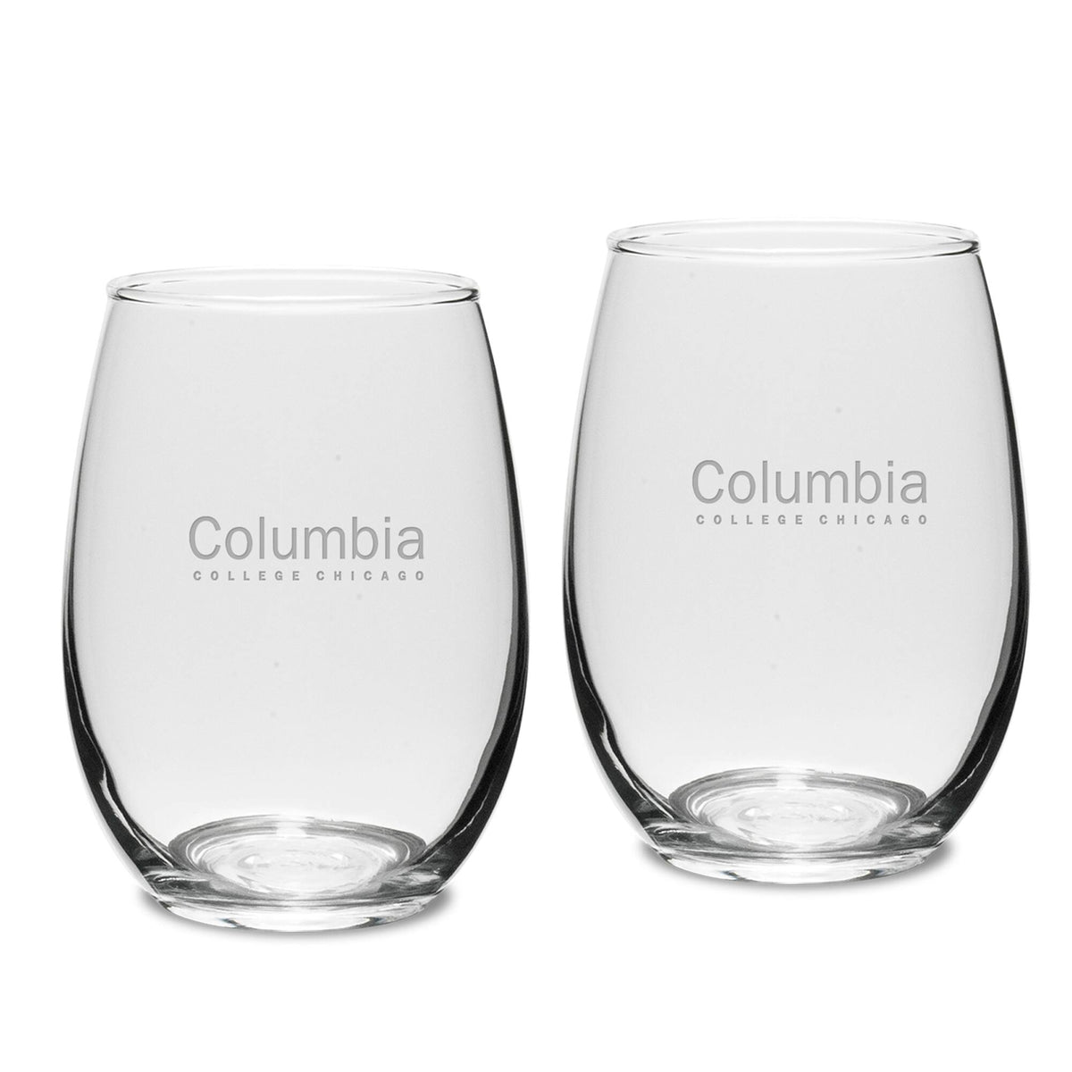 Jardine - Columbia Renegades 15oz. 2-Piece Stemless Wine Glass Set - Multicolor