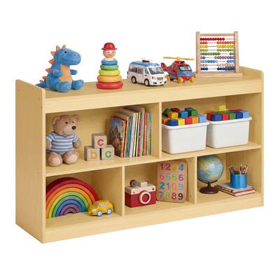 Songmics Home - Kids' Toy Storage Shelf, Montessori Shelf for Toys with 5 Open Compartments