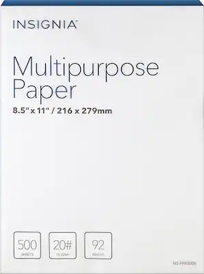 Insignia™ - Multipurpose 8.5" x 11" 500-Count Paper