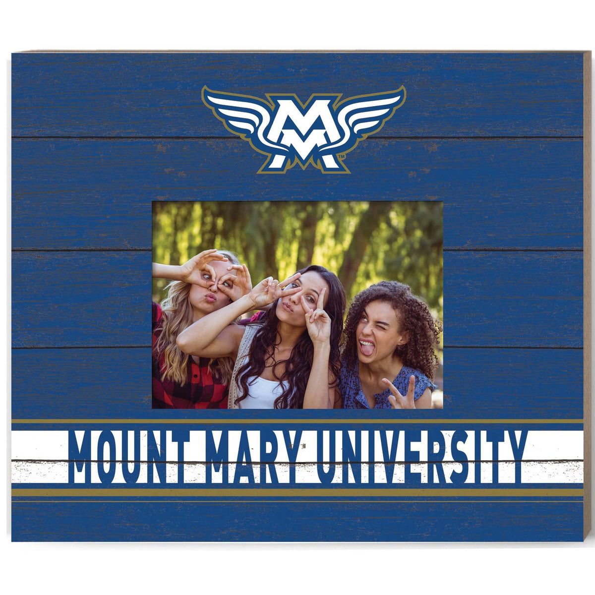 Jardine - Mount Mary Angels 11" x 13" Team Spirit Scholastic Picture Frame - Blue