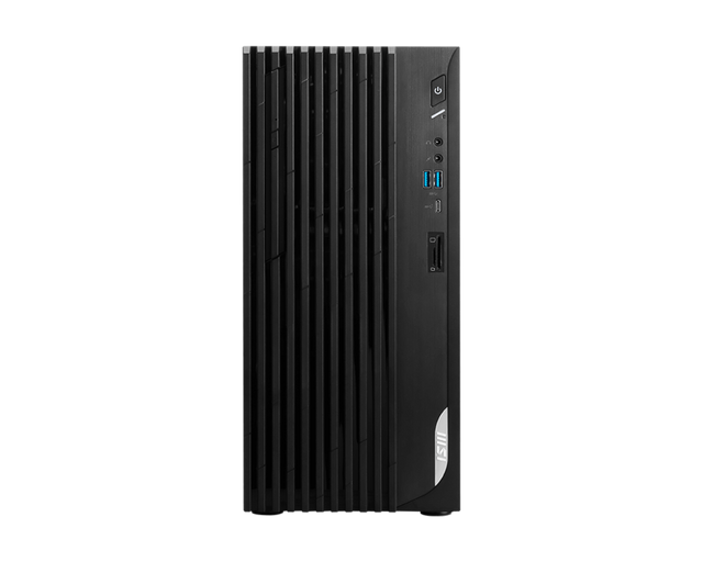 Front. MSI - MSI PRO DP180 Tower Desktop - Intel Core i7-14700F 2024 - 32GB Memory - 2TB Storage -Optical Drive-Windows 11 Pro - Black.
