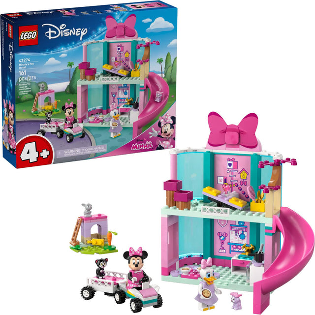 LEGO Disney  
43274  
Minnie's Pet  
161 pcs/pzs  
4+  

WARNING: CHOKING HAZARD - Small parts. Not for children under 3 years.