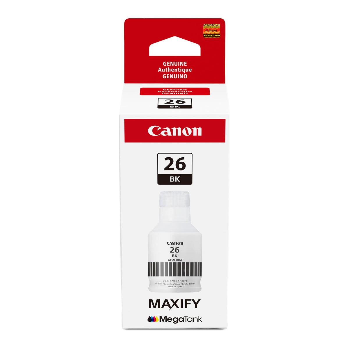 Canon - MegaTank GI-26 Ink Bottle - Pigment Black