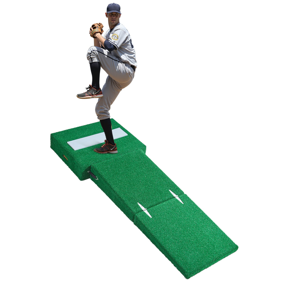 VEVOR - Pitching Mound, Portable Baseball Pitcher's Mound, 77 in IIndoor Outdoor Pitching Practice and Training Equipment - Green
