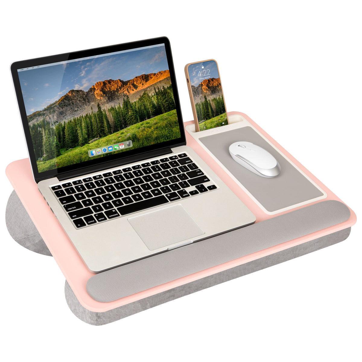 LapGear - Home Office Pro Lap Desk (Fits up to 15.6" Laptop) - Blush Pink