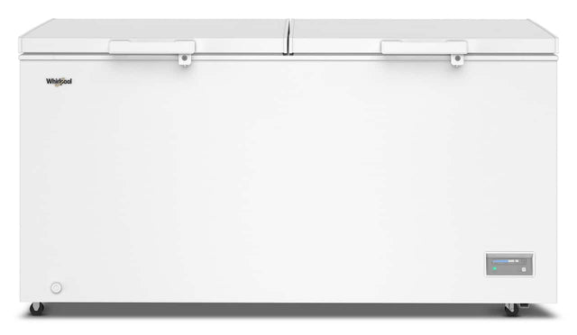 Front. Whirlpool - Whirlpool 19 cu. ft. Convertible Freezer-to-Fridge Chest Freezer with 4 Storage Baskets - White.