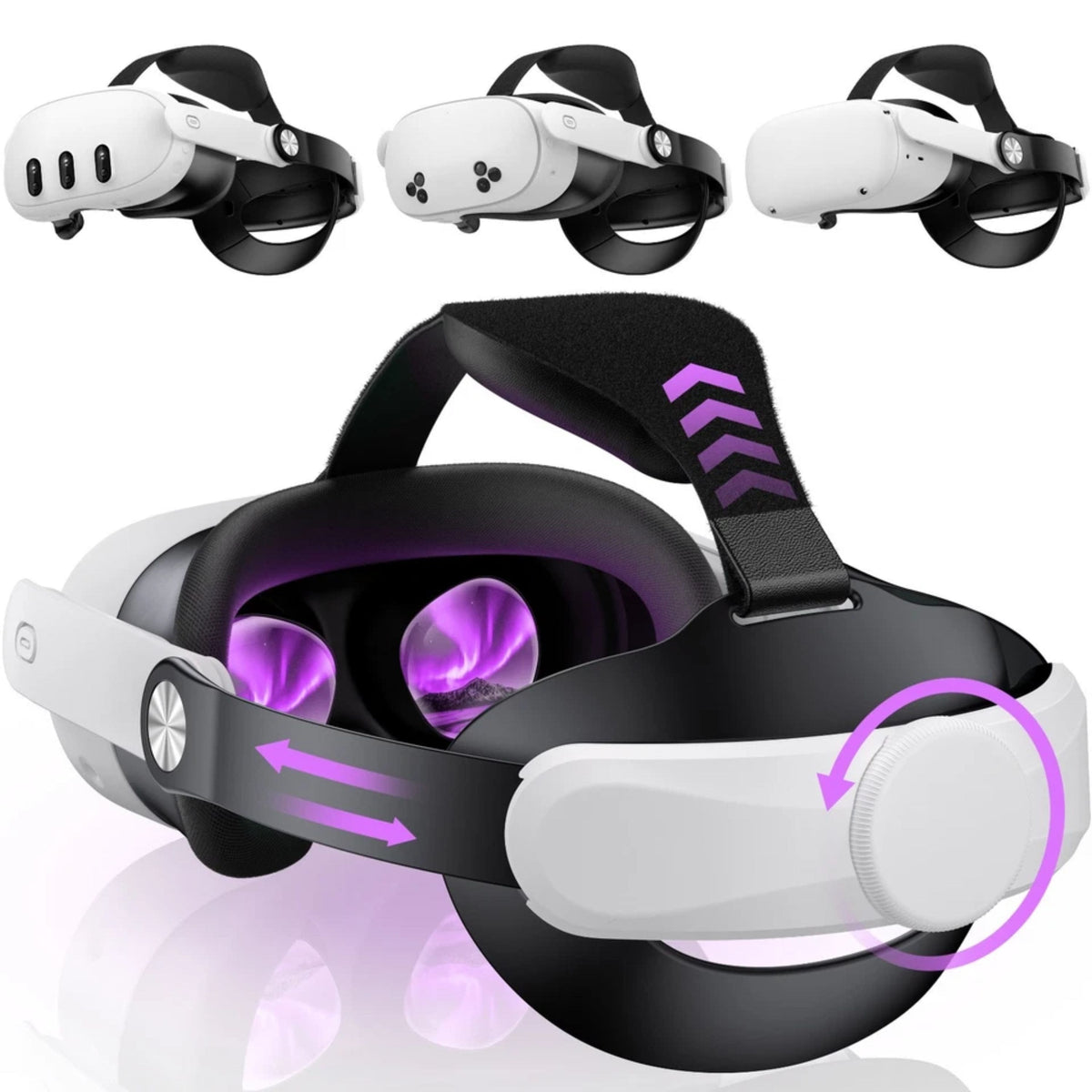 Kitcheniva - Head Strap For Meta Quest 3/3s/2 VR No Battery - Assorted