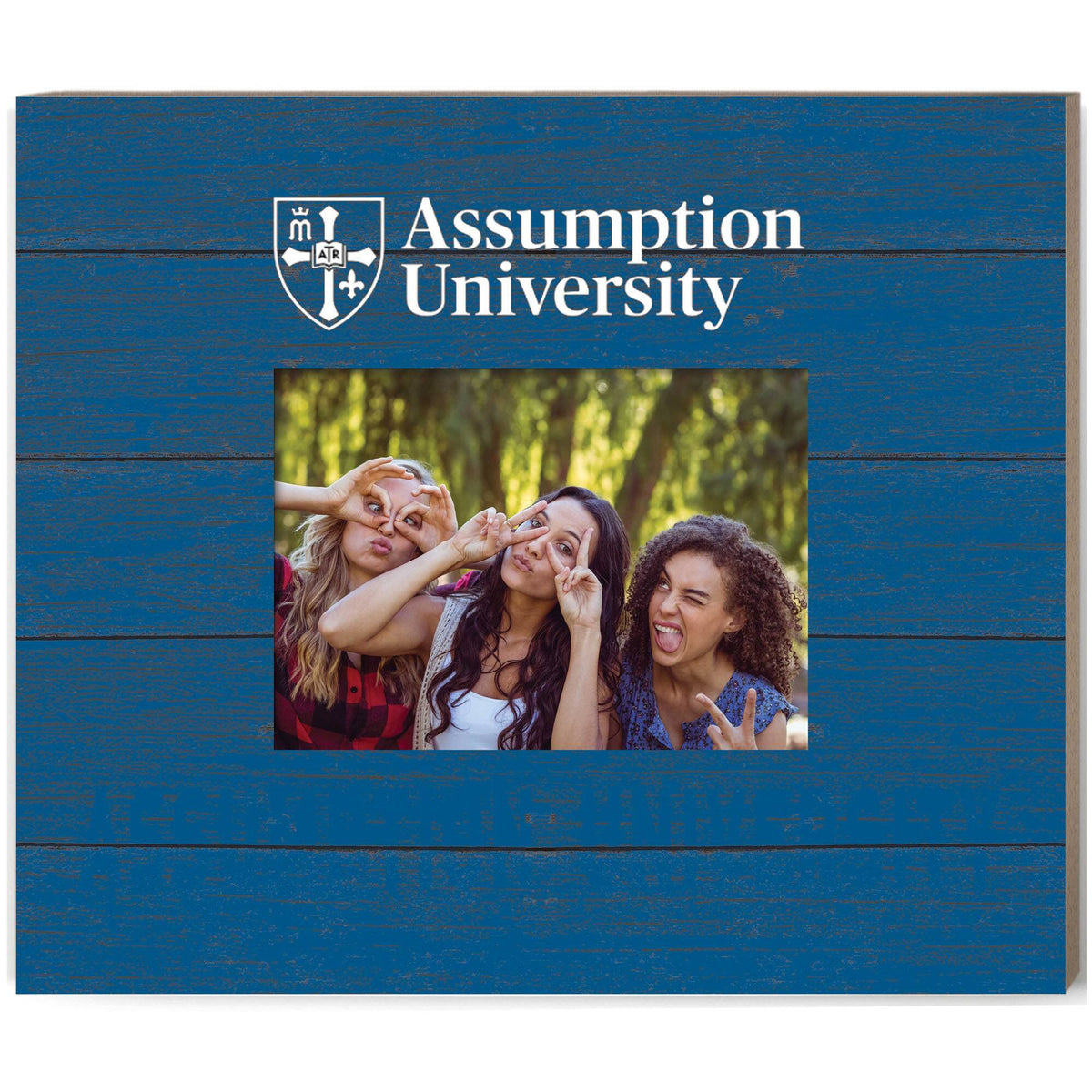 Jardine - Assumption Greyhounds 11'' x 13'' Team Spirit Scholastic Picture Frame - Blue