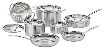 Cuisinart - MultiClad Pro 12-Piece Cookware Set