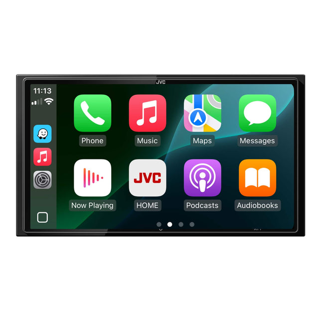 11:13  
JVC  

Phone  
Music  
Maps  
Messages  
Now Playing  
HOME  
Podcasts  
Audiobooks