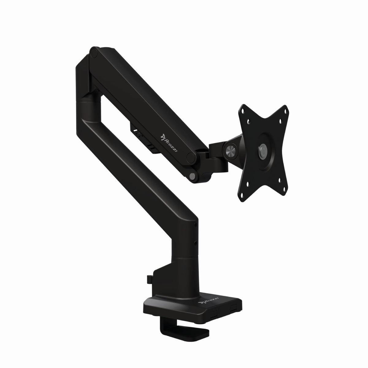 Arozzi - Alzare Neo Gas Spring Single Monitor Arm – Adjustable Height & Full Motion – - Black