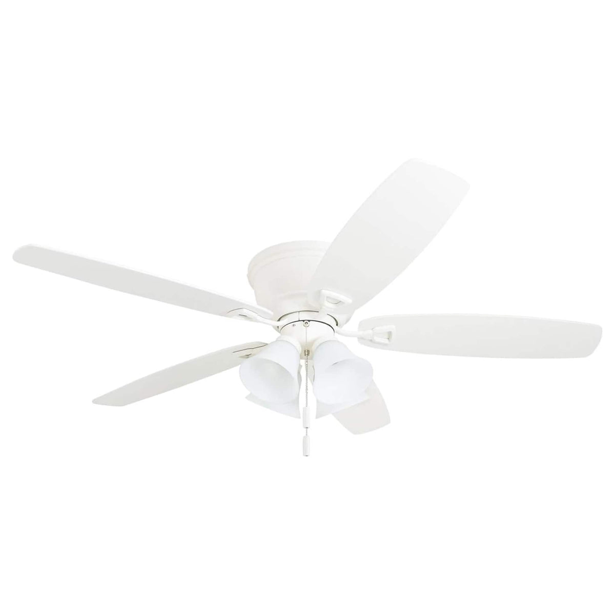 Honeywell - Glen Alden 52 Inch Indoor Ceiling Fan with 4 Lights, Reversible - White