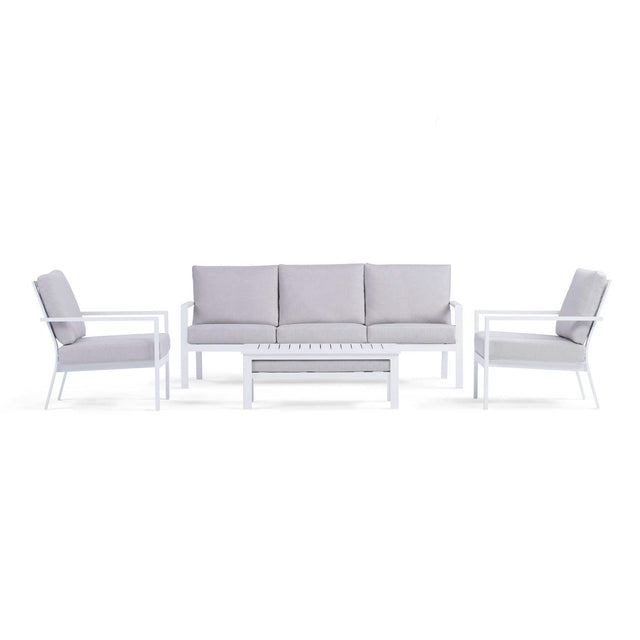 Front. Yardbird® - Luna Outdoor Sofa Set - Silver.