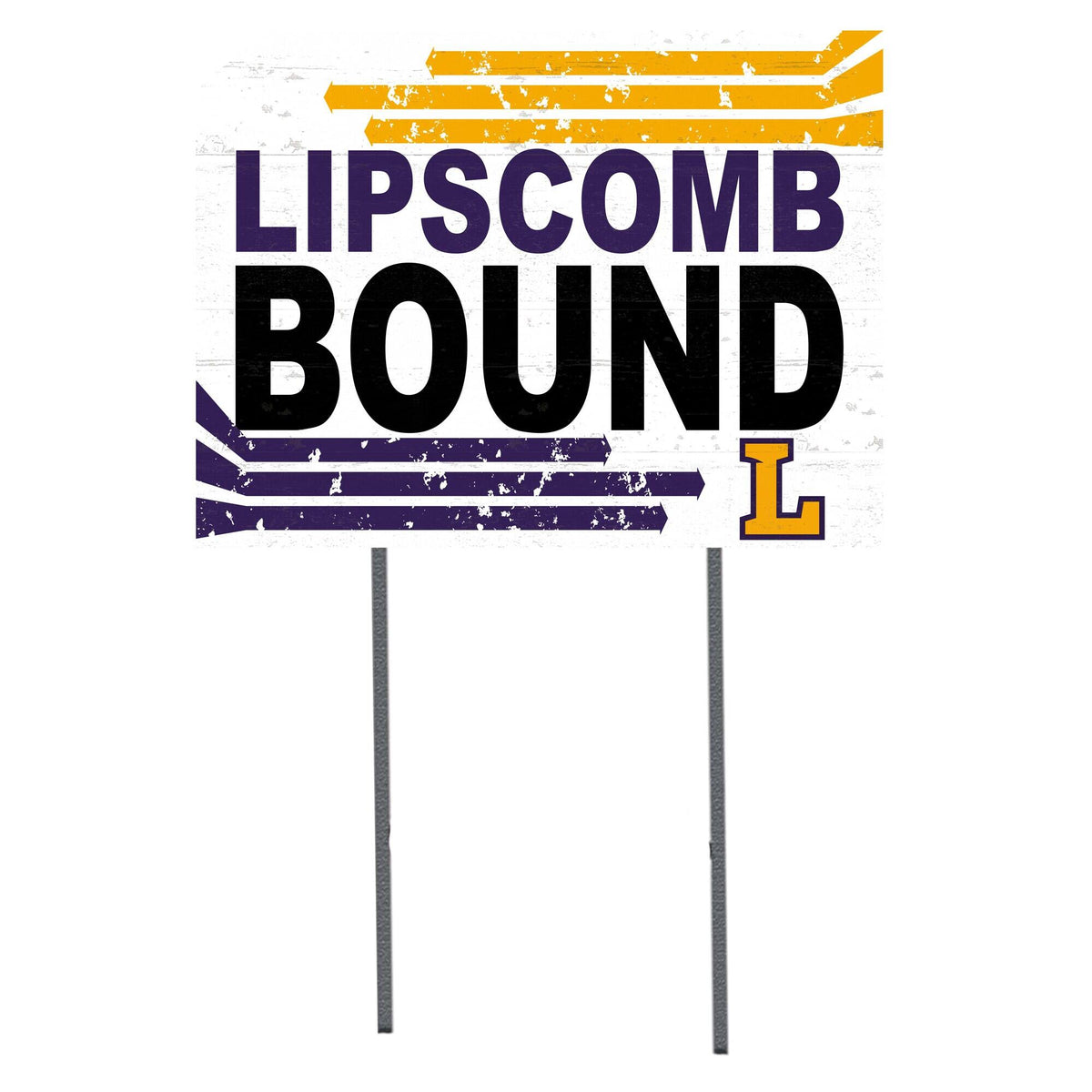 Jardine - Lipscomb Bisons 18" x 24" Team Yard Sign - White