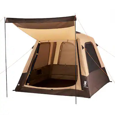VEVOR - Camping Tent, 4 Person Inflatable Cabin Tent with Rechargeable Pump, TPU Air Tube & 5 Large Mesh Windows