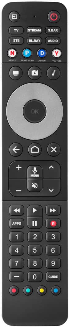 One for All - Smart Control Pro 6 Device Advanced TV Remote Control - Black