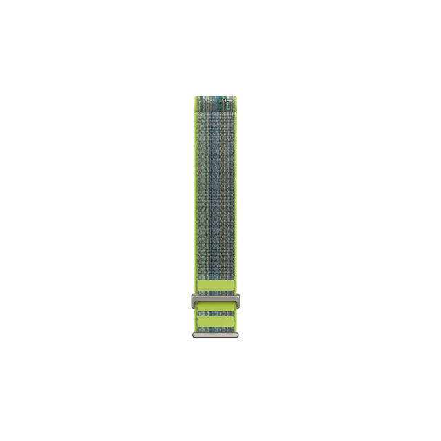 Front. Amazfit - Amazfit Nylon Green/Blue Strap (20mm) - Green/Blue.