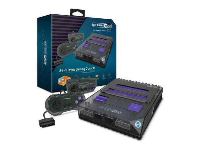 RETRON HD NES Super MS ind Super E ROM OHD 00 OND Con Retro Gaming Console 2-in-1 Aeo Coroole d 8 HD G CO CHYPERKIN HYPERKIN 00 05 RET RON OHD