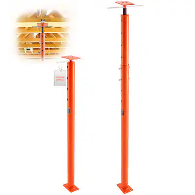 VEVOR - House Floor Jack, 54"-150" Height Range, 11200 lbs Max Load Capacity, Adjustable Support Beam Basement Jack Post Pole
