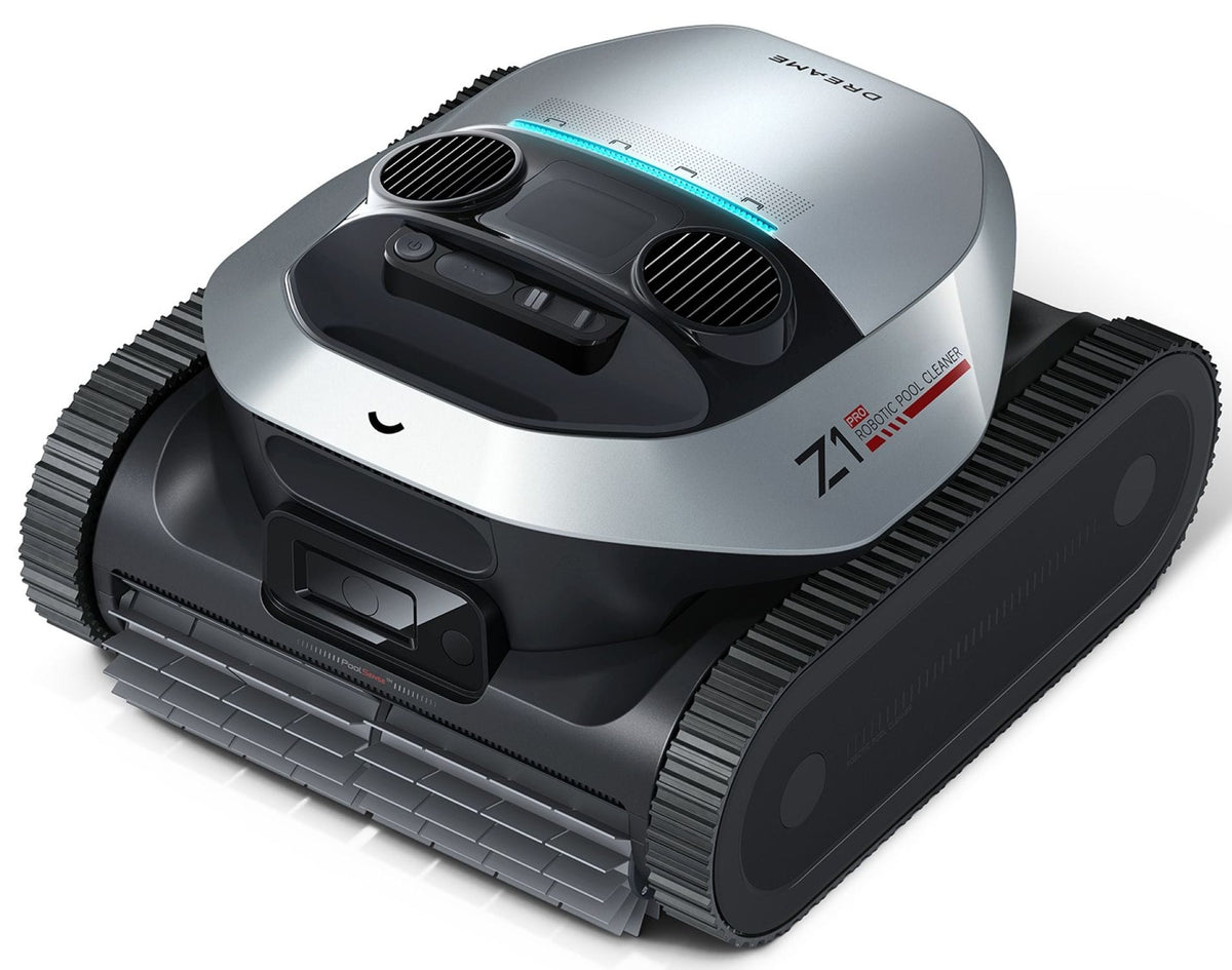 Dreame - Z1 Pro Cordless Robotic Pool Cleaner for In-Ground Pools, 2160 sq ft Max, 180 Min Runtime – Silver/Black - Silvery/Black