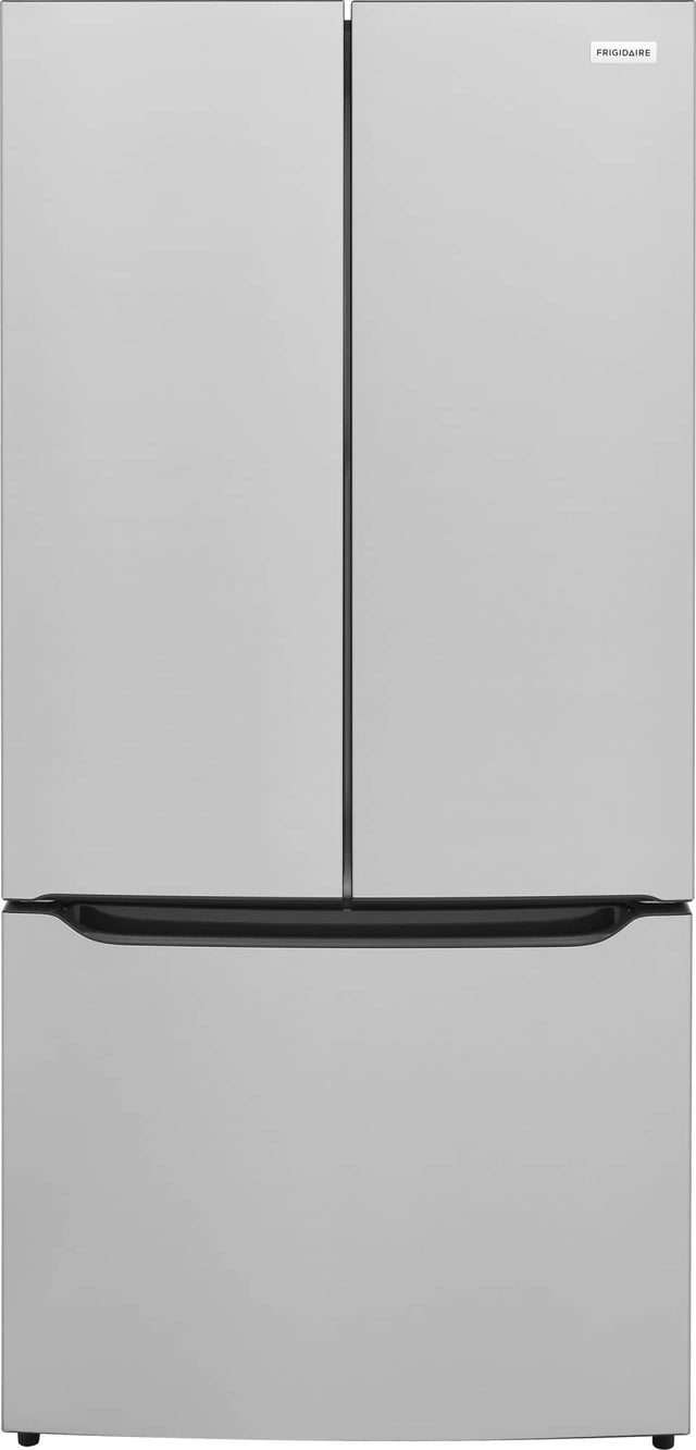 Front. Frigidaire - 32 in. Wide 20 Cu. Ft. Counter-Depth French Door Refrigerator with Internal Water Dispenser - Fingerprint-Resistant Stainless Steel Look.
