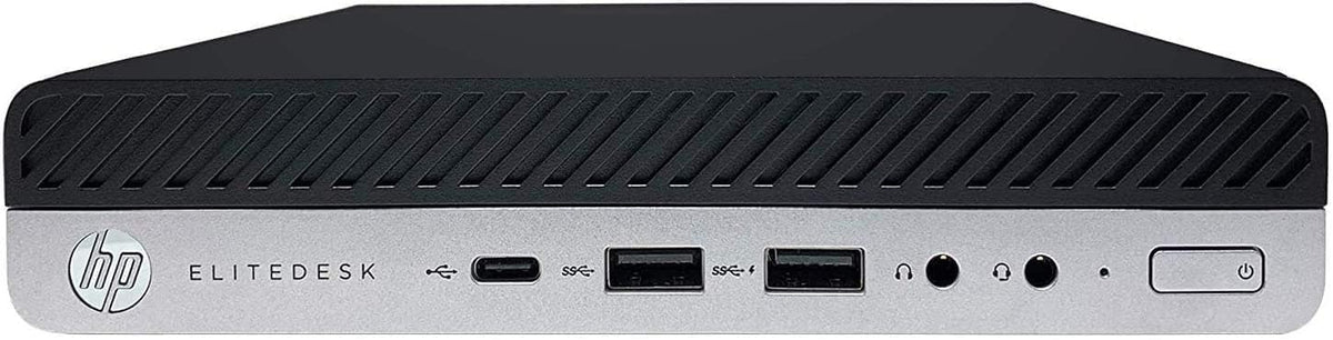 HP - Refurbished Excellent - EliteDesk 800G4 Mini i7-8700T 32GB 512GB SSD Windows 11 Pro - Black