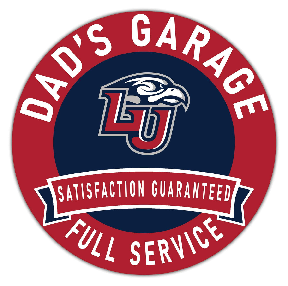 Fan Creations - Liberty Flames 16" x 16" Dad's Garage Wood Sign - Multicolor