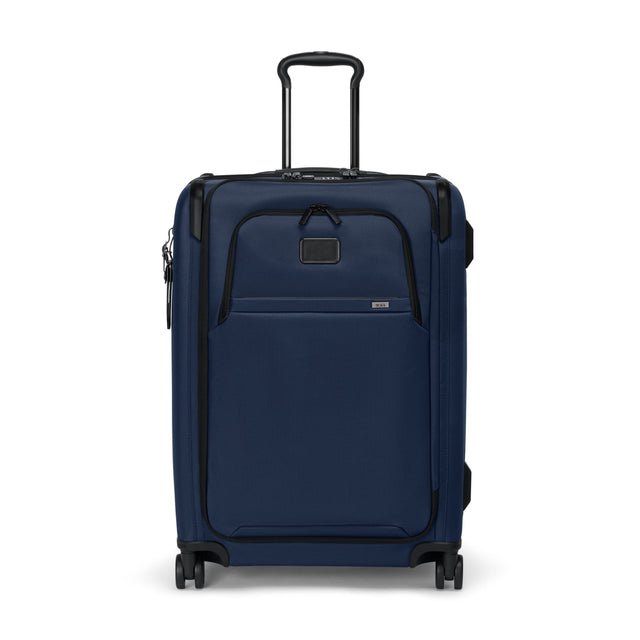 Front. TUMI - Alpha Medium Dual Access 26" Expandable Spinner Suitcase - Navy.