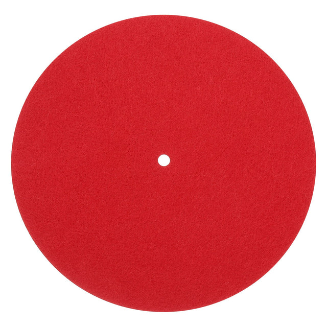 Front. Unique Bargains - Record Player Mat, 7 Inch Turntable Mat 3mm Felt Turntable Pad for Vinyl Player - Red.