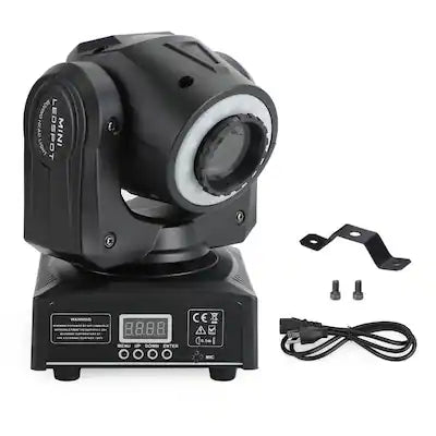 Topteng - 100W RGBW Moving Head Stage Light - DMX512 Beam Spot with Gobo Wheel, 540° Pan / 270° Tilt, for DJ Disco Club Events