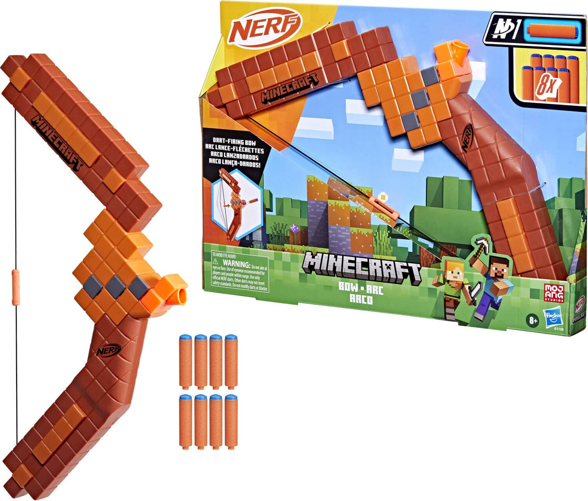 Hasbro - Nerf - Minecraft - Bow Dart Blaster - COLLECTIBLES - Multicolor