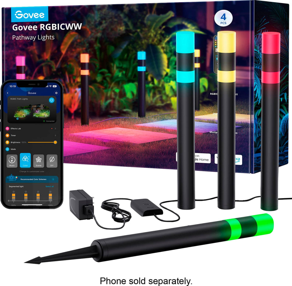 Govee - Path Lights 4 Packs - Multi