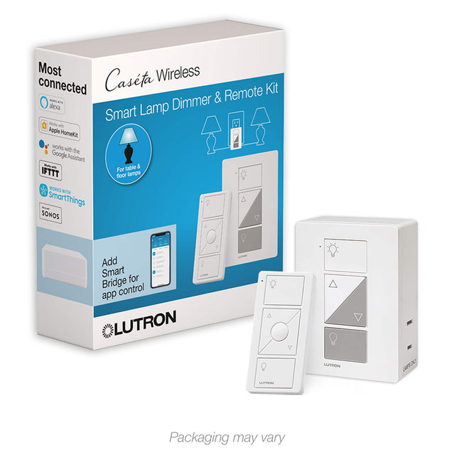 Most Wireless Connected Casta Remote Kit - Smart Lamp Dimmer & Alexa Lamp Smart Bulbs w/ Apple HomeKit & Google Assistant Mule - Table Lamp 5 IFTTT For Floor Lamps WORKS WITH SmartThings & SONOS Add Smart Bridge control app LUTRON A LTPION LRUPSDY LUTRON Packaging may vary.