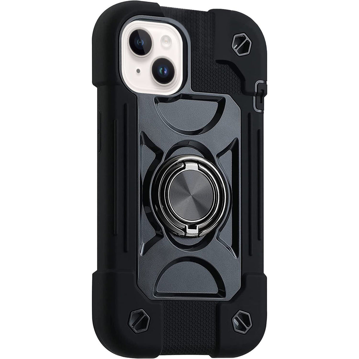 SaharaCase - DualShock Case for Apple iPhone 14 Plus - Black