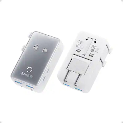 Anker - Nano Travel 5-Port Power Adapter, Smart Temperature Control