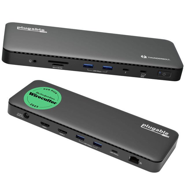 plugable - THUNDERBOLT Micro 20/30 VVA NANA Use states F saSW OUR ? PICK  Wirecutter Eimc 2025 DOVSA HOM 1 HOMI a  USs 1ootpe plugable C uSB 100Ge